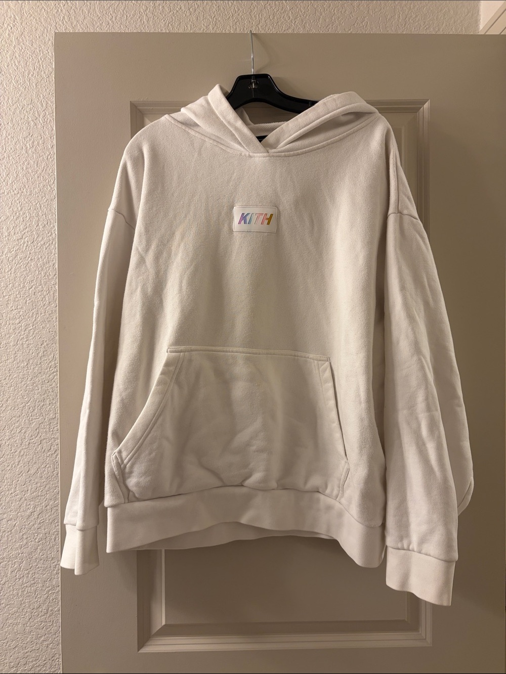 Kith Cream Sweatshirt Hoodie with Subtle Logo